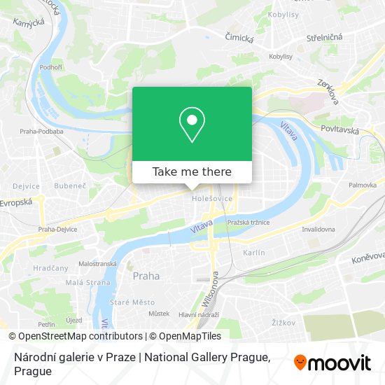 Národní galerie v Praze | National Gallery Prague map