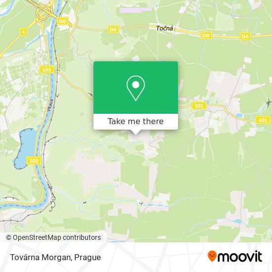Továrna Morgan map