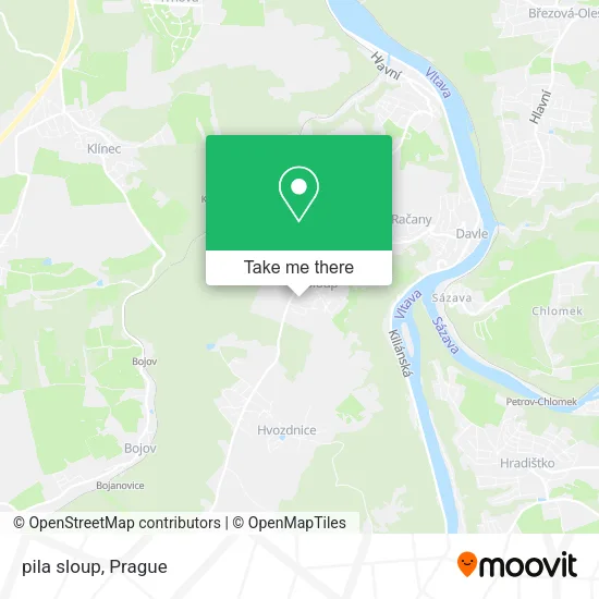 Карта pila sloup