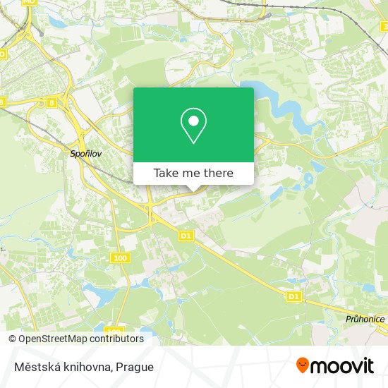 Městská knihovna map