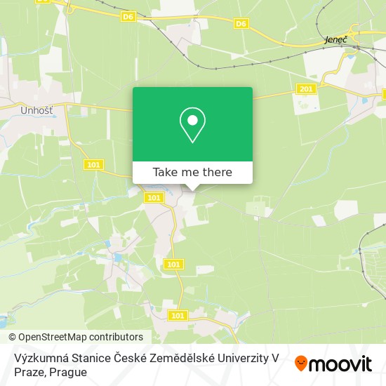 Výzkumná Stanice České Zemědělské Univerzity V Praze map
