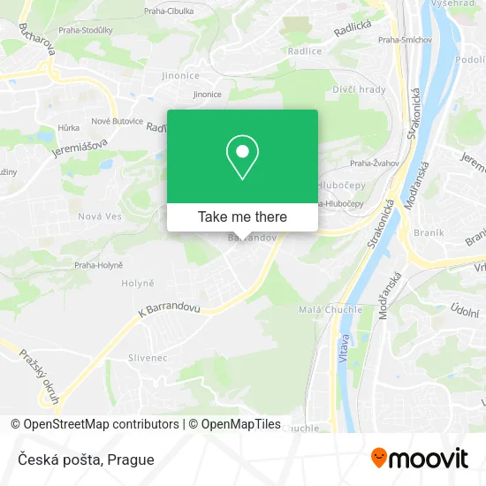 Карта Česká pošta