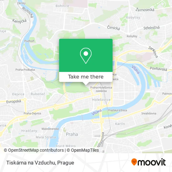 Карта Tiskárna na Vzduchu