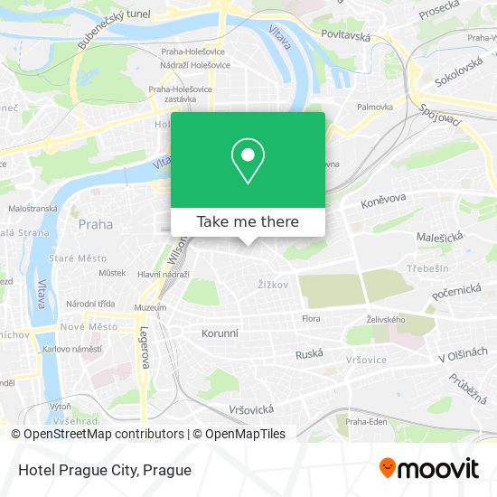 Hotel Prague City map