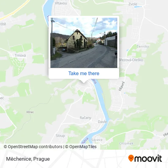 Карта Měchenice