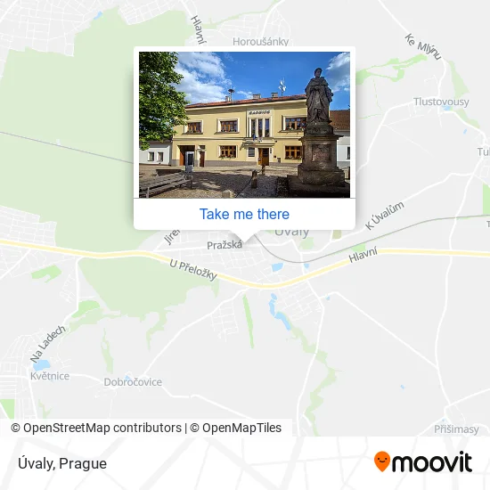 Карта Úvaly