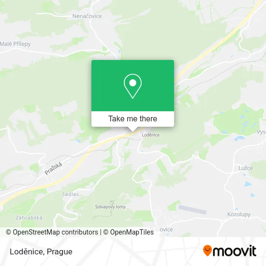 Карта Loděnice