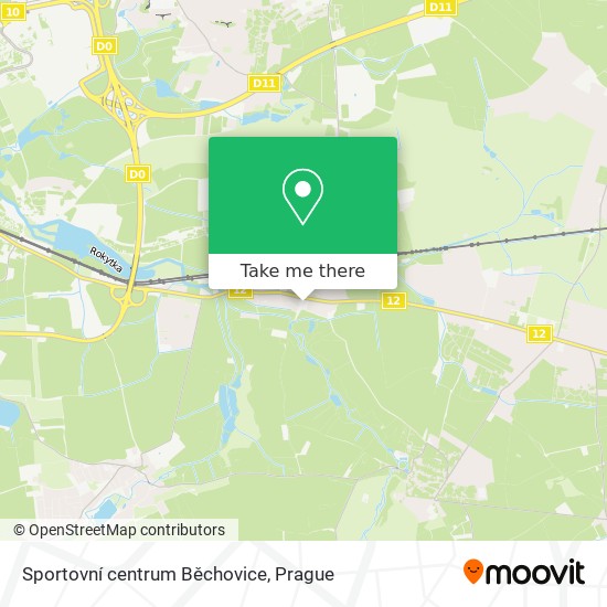 Карта Sportovní centrum Běchovice