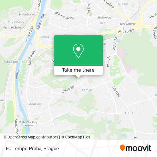 FC Tempo Praha map