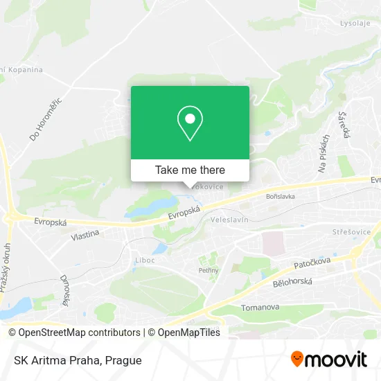 SK Aritma Praha map