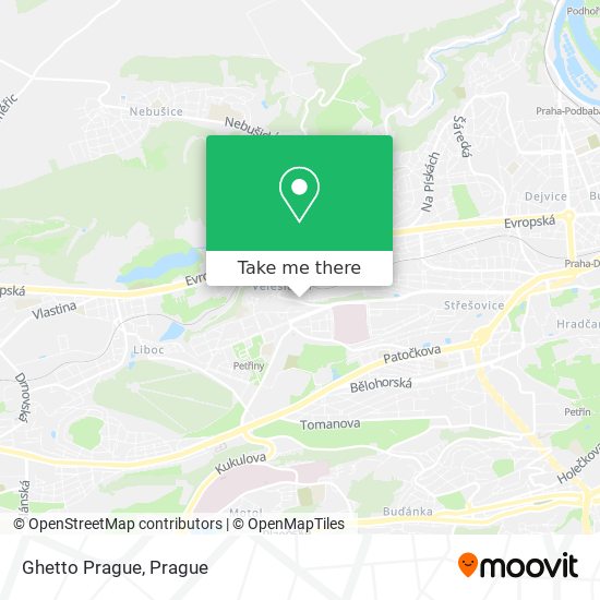 Ghetto Prague map