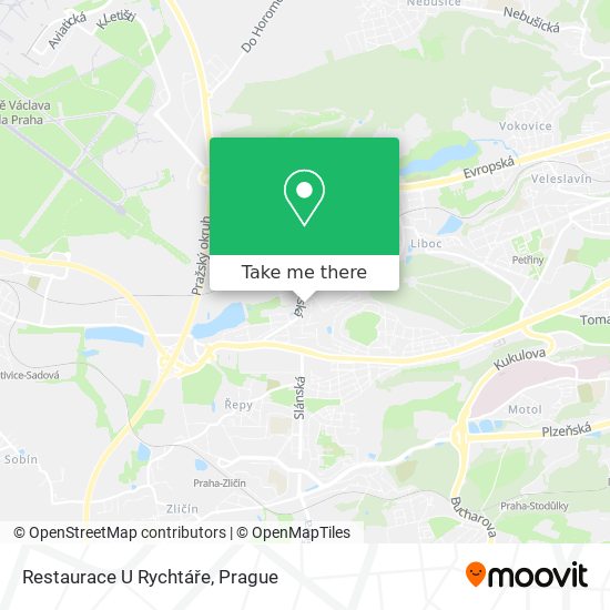 Restaurace U Rychtáře map