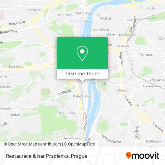 Restaurace & bar Pradlenka map