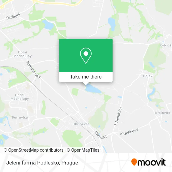 Карта Jelení farma Podlesko