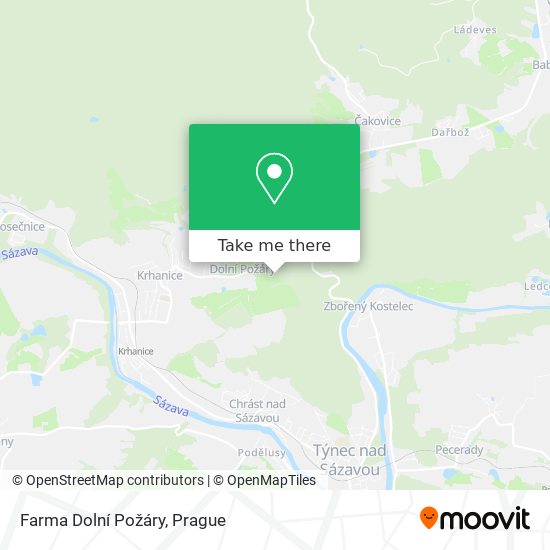 Farma Dolní Požáry map