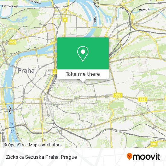 Карта Zickska Sezuska Praha