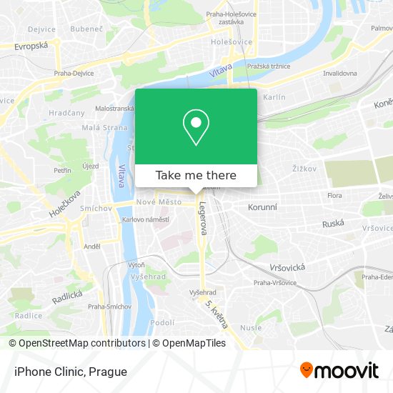 iPhone Clinic map