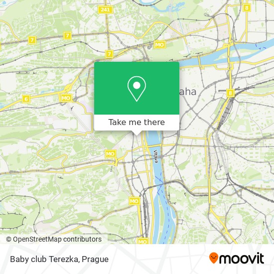 Baby club Terezka map