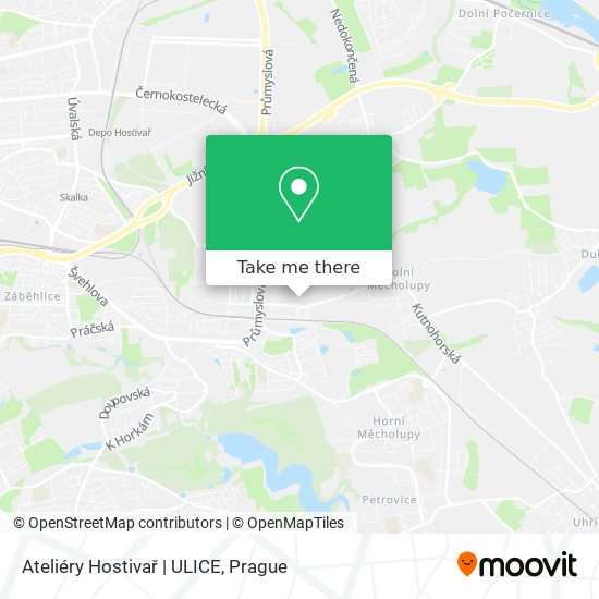 Ateliéry Hostivař | ULICE map
