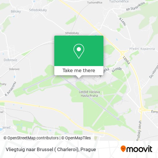 Vliegtuig naar Brussel ( Charleroi) map