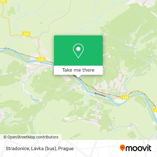 Stradonice, Lávka (bus) map
