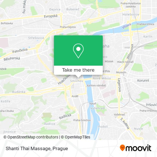 Shanti Thai Massage map