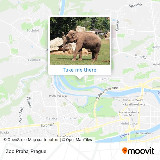 Карта Zoo Praha