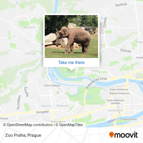 Карта Zoo Praha