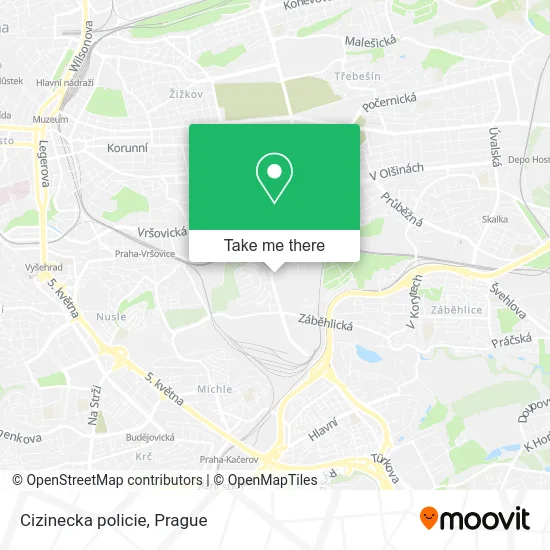 Карта Cizinecka policie