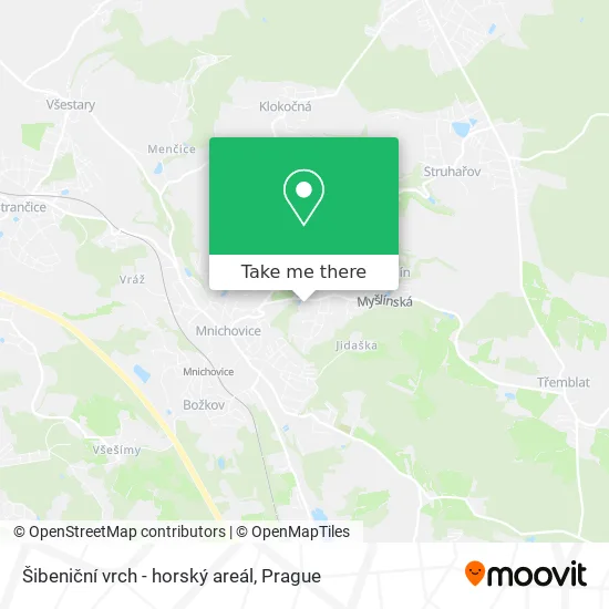 Карта Šibeniční vrch - horský areál