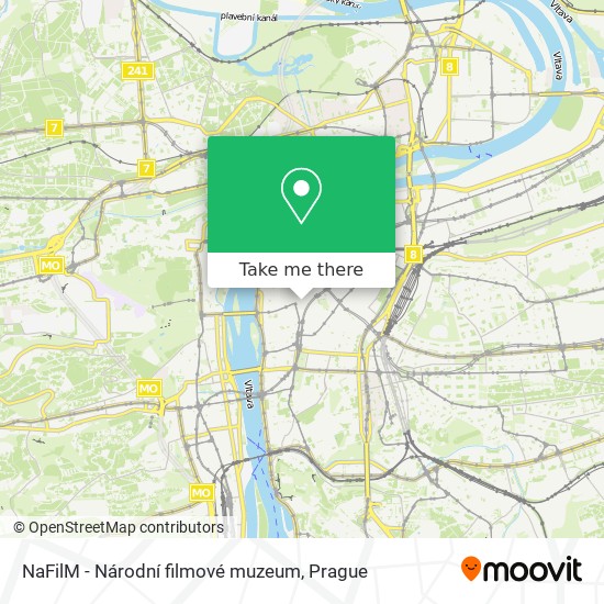 Карта NaFilM - Národní filmové muzeum