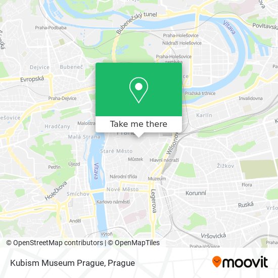 Карта Kubism Museum Prague