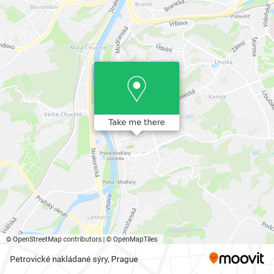 Petrovické nakládané sýry map