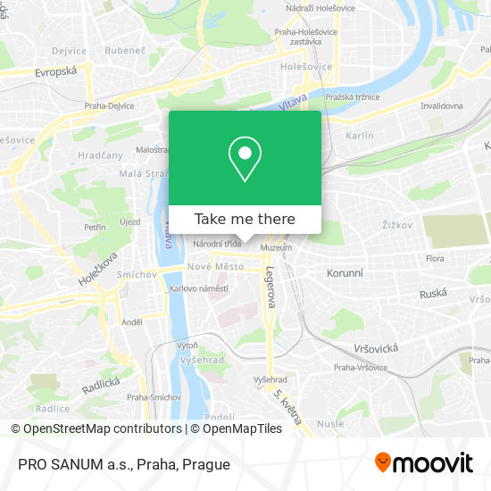 PRO SANUM a.s., Praha map