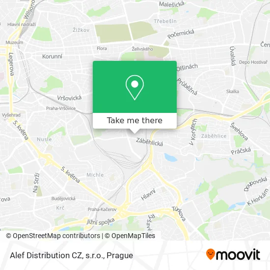 Карта Alef Distribution CZ, s.r.o.