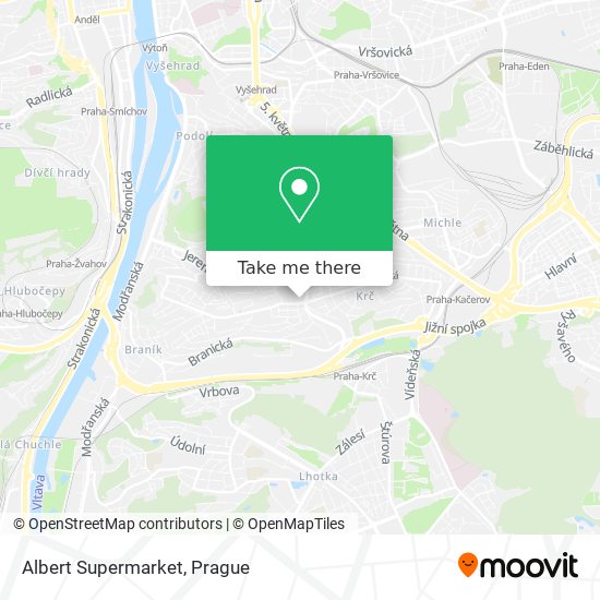 Albert Supermarket map