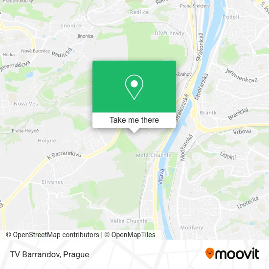 Карта TV Barrandov