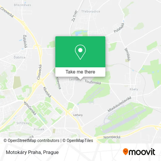 Карта Motokáry Praha