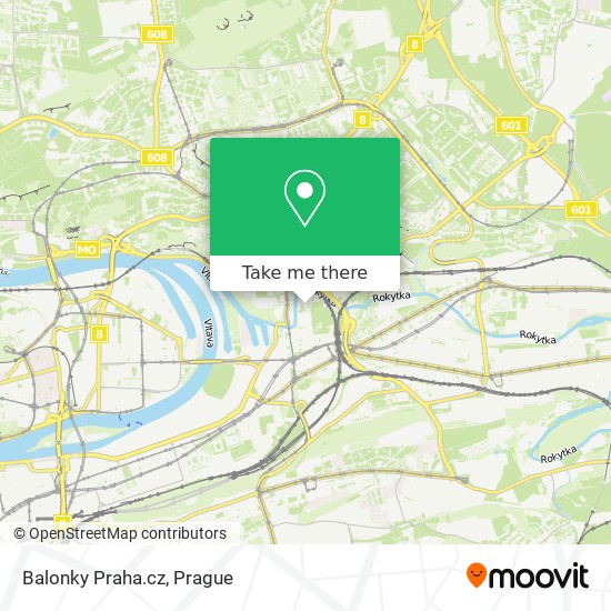 Balonky Praha.cz map