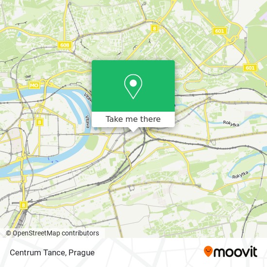 Centrum Tance map