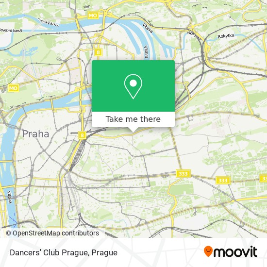 Dancers' Club Prague map