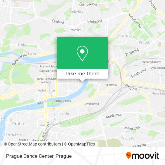 Prague Dance Center map