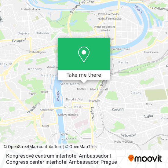 Kongresové centrum interhotel Ambassador | Congress center interhotel Ambassador map