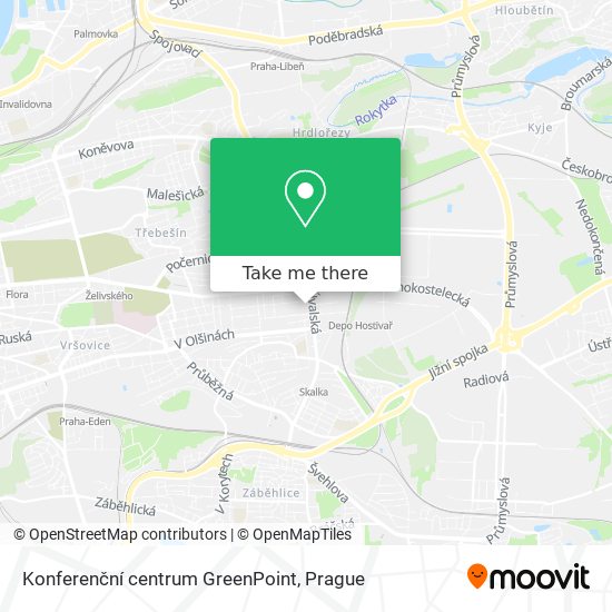 Konferenční centrum GreenPoint map