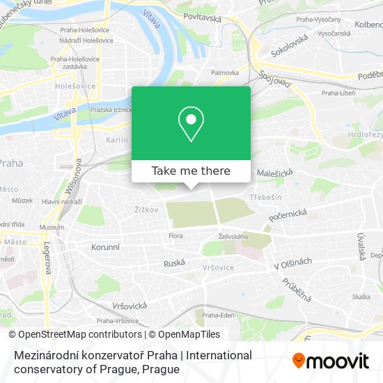 Mezinárodní konzervatoř Praha | International conservatory of Prague map