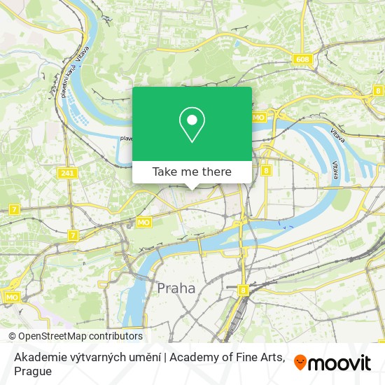 Akademie výtvarných umění | Academy of Fine Arts map