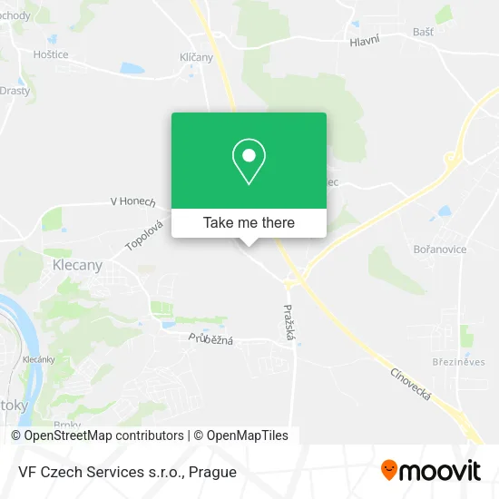 Карта VF Czech Services s.r.o.