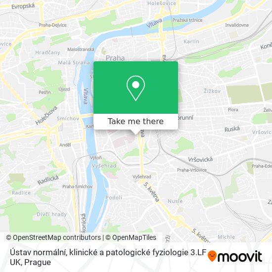 Ústav normální, klinické a patologické fyziologie 3.LF UK map