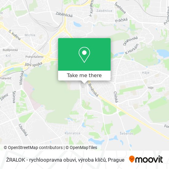 ŽRALOK - rychloopravna obuvi, výroba klíčů map