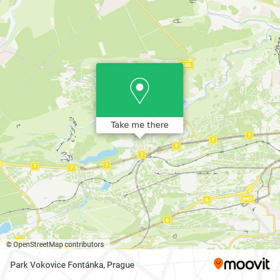 Park Vokovice Fontánka map
